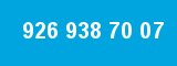 926 938 70 07 926 938 70 07